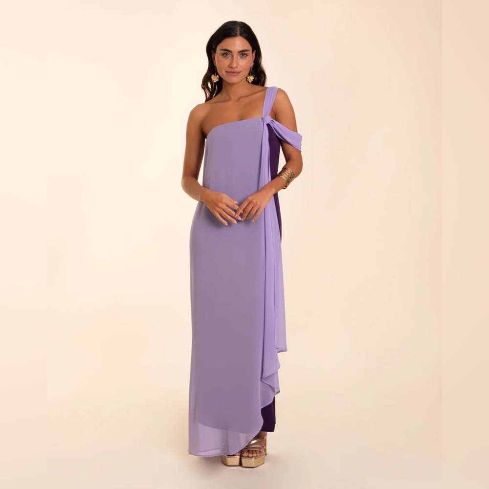 ALMERIA DRESS - PURPLE AND LILAC